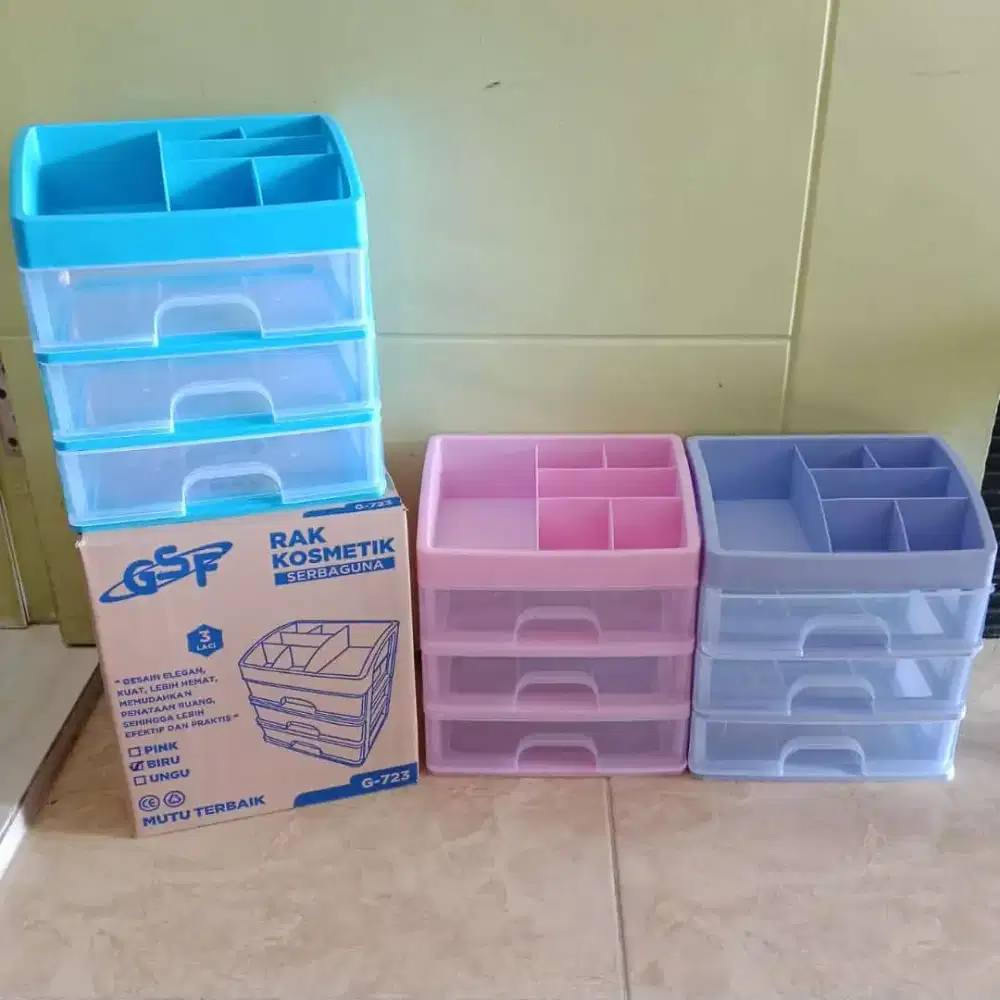 Rak Kosmetik Serbaguna 3 Laci Susun GSF G-723