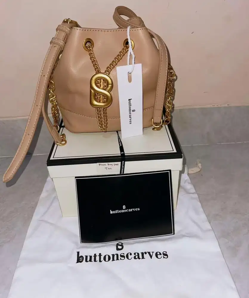 Tas ButtonScarves Myra Bag Small Tan