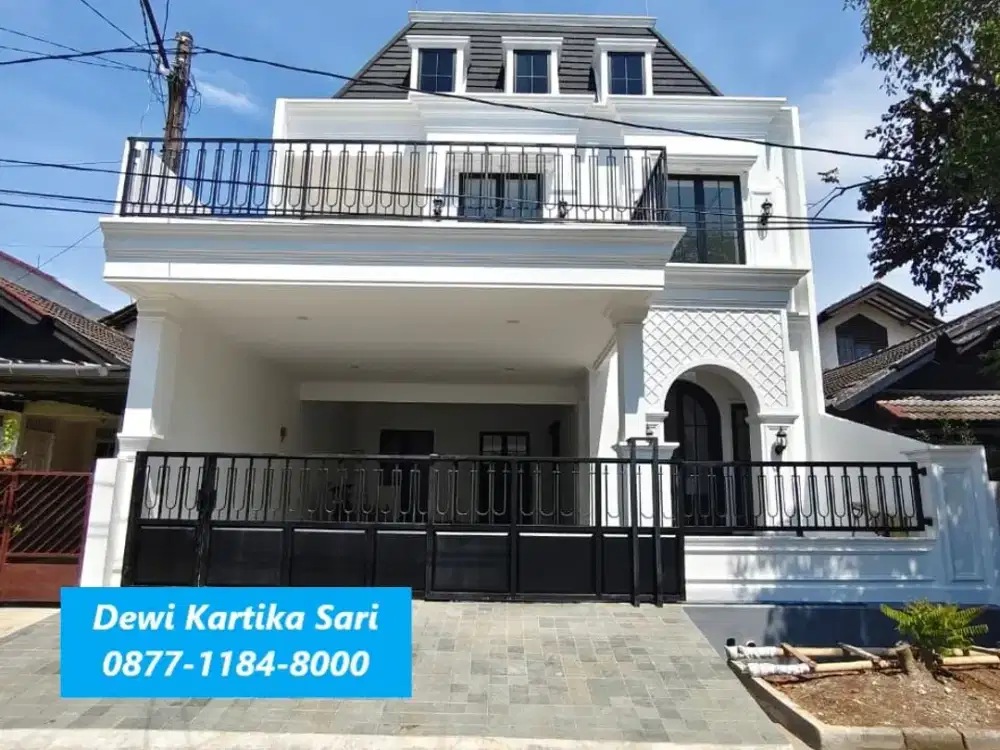 Rumah American Style Siap Huni dg Kolam Renang di Sektor 3 Bintaro GB-17376