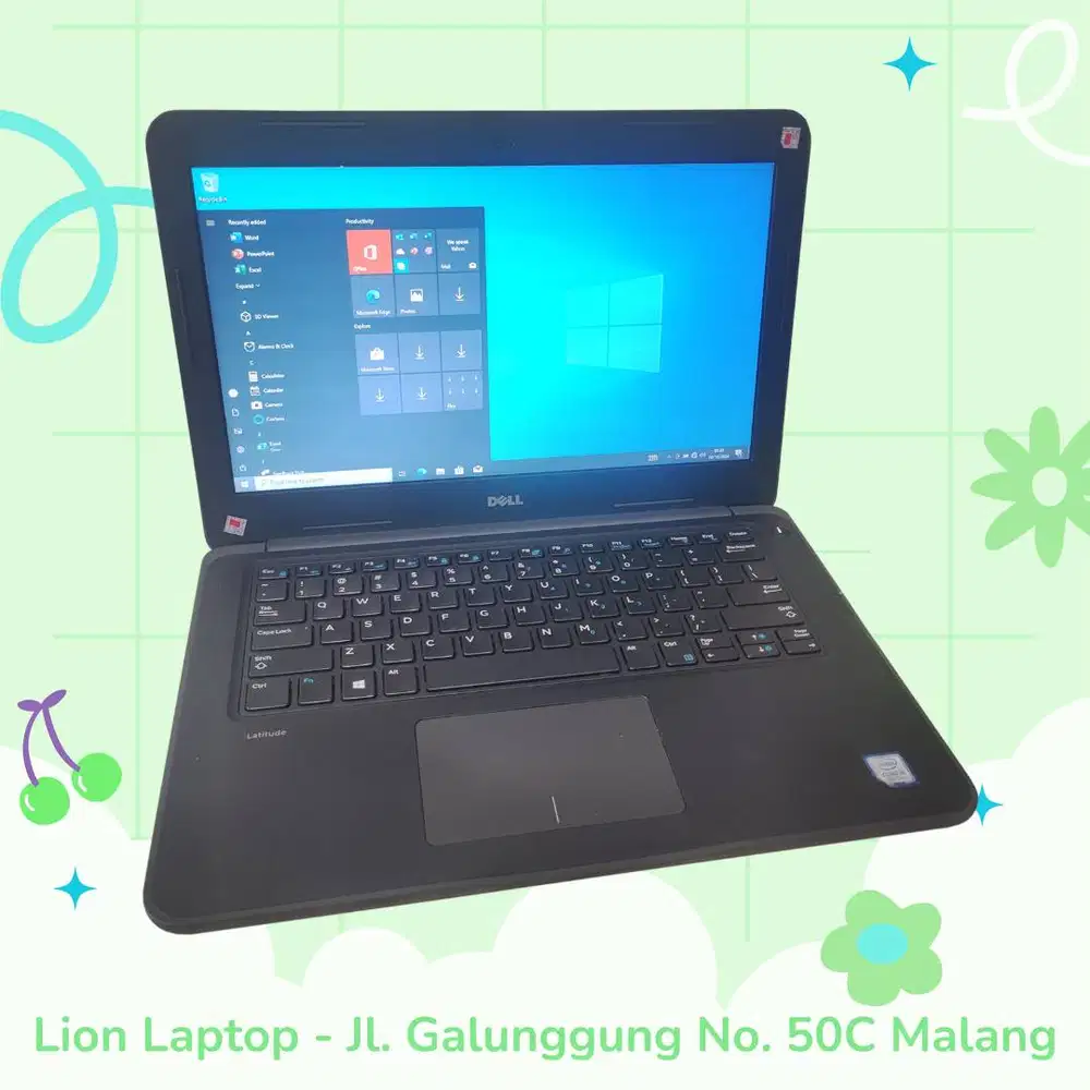 Core i5 Gen 7 Murah Mulus RAM 8GB SSD 256GB Dell Latitude 3380 [28|01]