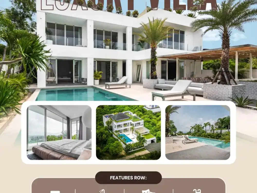 FOR SALE LUXURY VILLA WITH BEAUTIFUL SWIMMING POOL AND VIEW AT KUTA SELATAN BALI