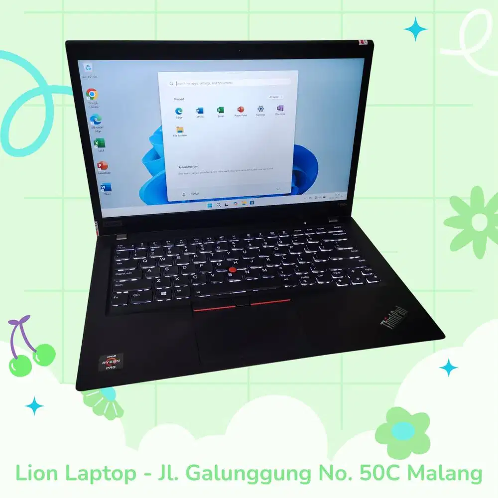 AMD Ryzen 5 PRO 3.7Ghz 8/256 VGA 2GB Lenovo Thinkpad T495s [28|01]