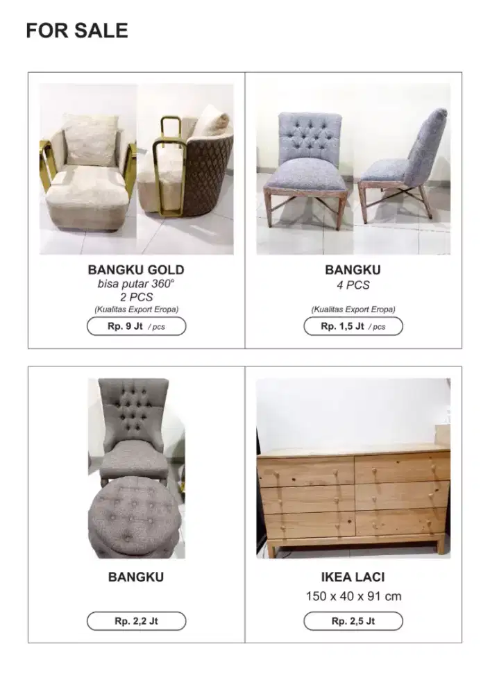 Kursi sofa lemari ikea murah dari harga normal