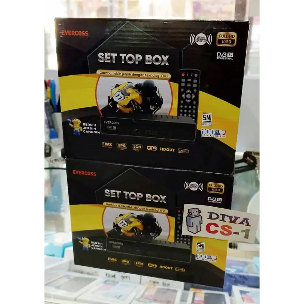 STB Set Top Box Evercoss HDMI RCA USB Siap Digital Bandung Antapani