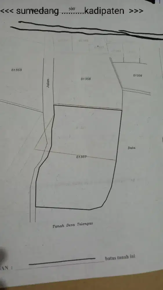 Tanah dijual dekat pinggir jalan