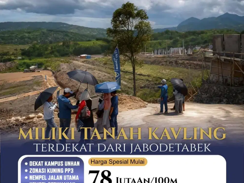 Tanah Kavling Dijual Murah Hanya Di Bogor Timur Terindah & Terpercaya