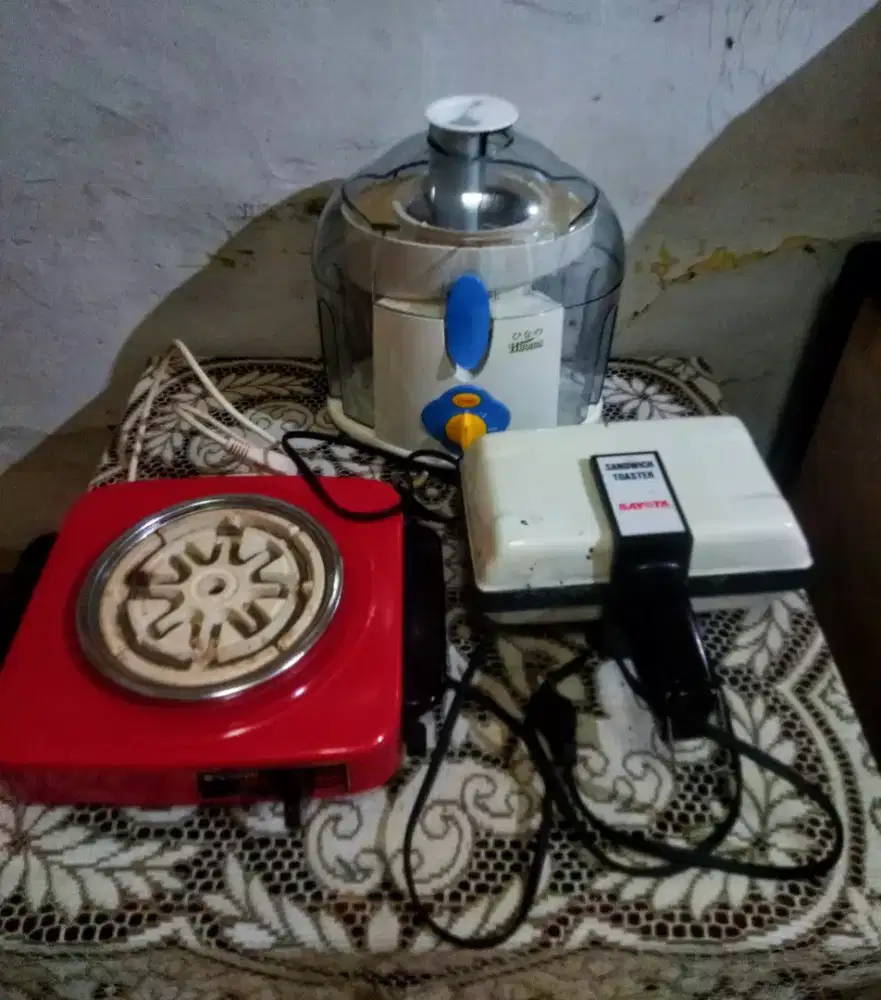 Kompor elektrik,juicer,sandwich toaster