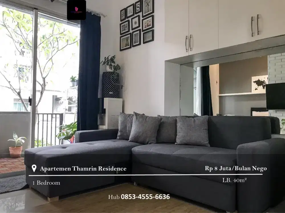 Disewakan Apartement Thamrin Residence Low Floor 1BR Furnished