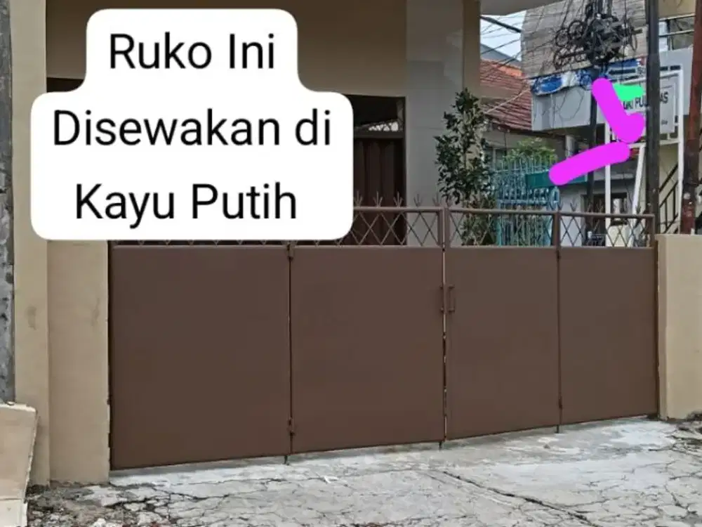 Disewakan Ruko di Kayu Putih Siap Huni
