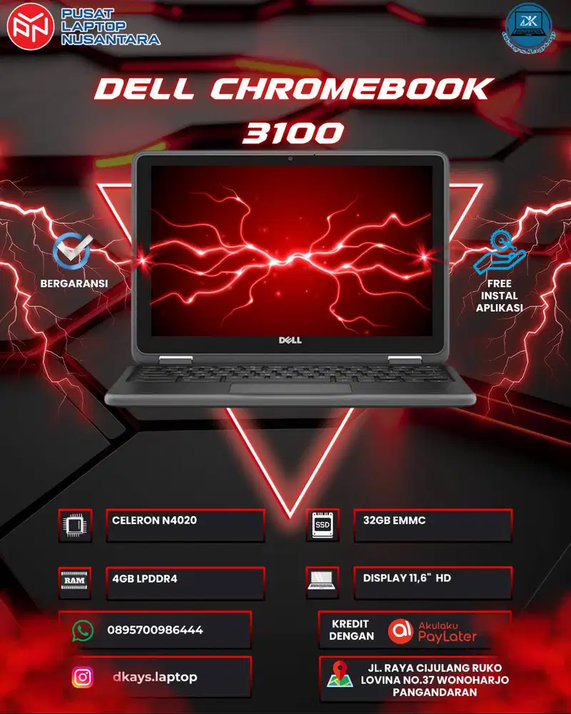 LAPTOP DELL  CHROMEBOOK 3100