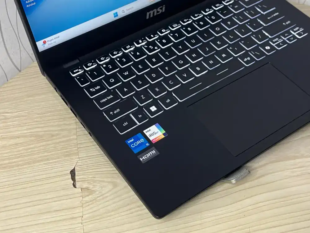 MSI modern 14 C12MO intel i5 gen 12 Ram 8/512  mulus normal siap pakai