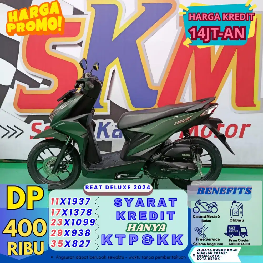( beat dlx 2024 dp:400 proses 1hari cash credit