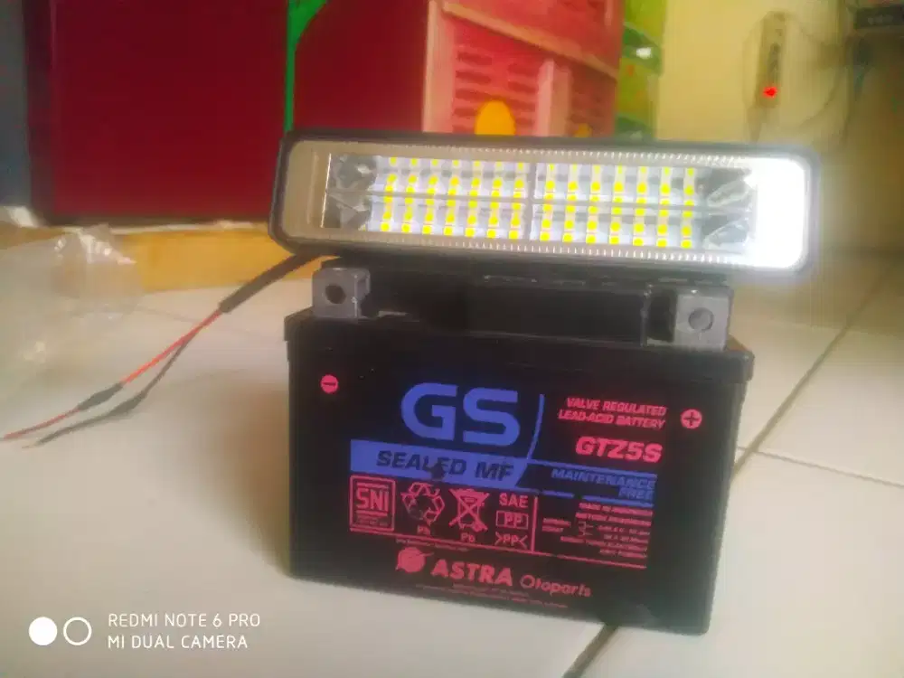 Aki, lampu led, & master rem