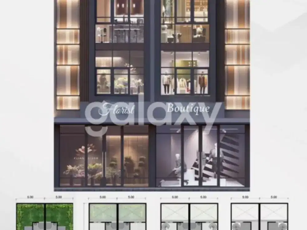 Ruko beverly pakuwon city sebrang Hokky supermarket baru gress