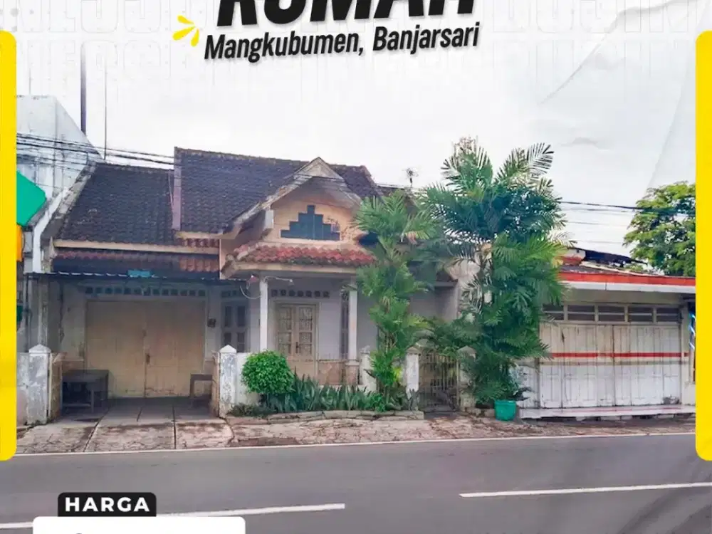 Rumah Strategis Tepi Jl Utama cocok jadi Ruko mangkubumen Banjarsari Solo