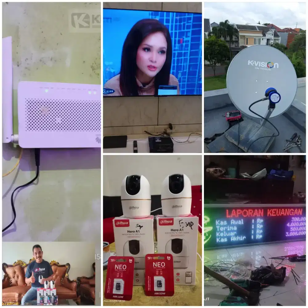 Antena Uhf Parabola Kamera CCTV siap pasang maupun Servis