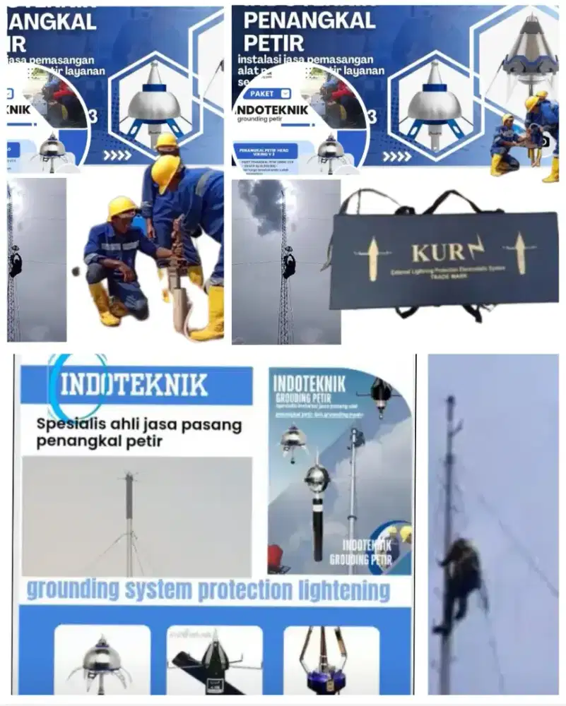 Spesialis instalasi grounding system pasang penangkal petir