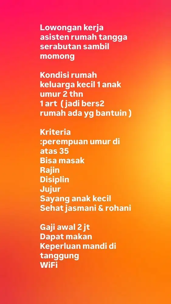 Lowongan kerja Art serabutan