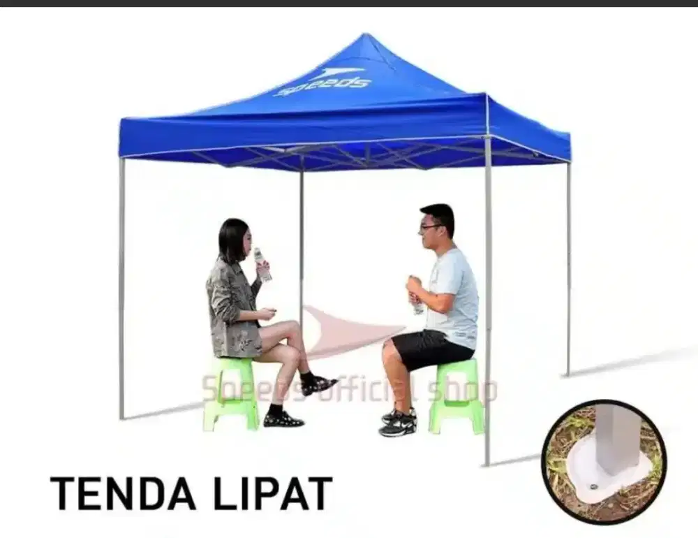 Tenda bazar SPEED UK 2,5 x 2,5 meter ( merah , biru )