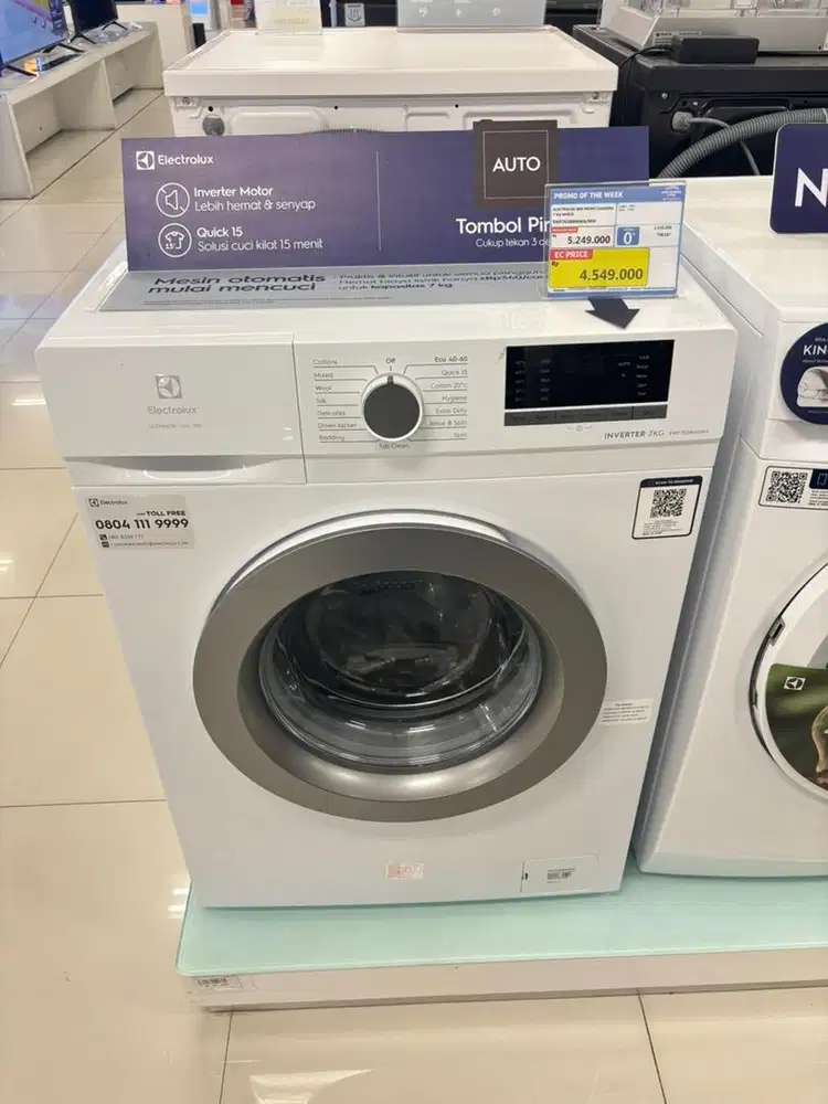 ELECTROLUX WM FRONT LOADING 7kg white