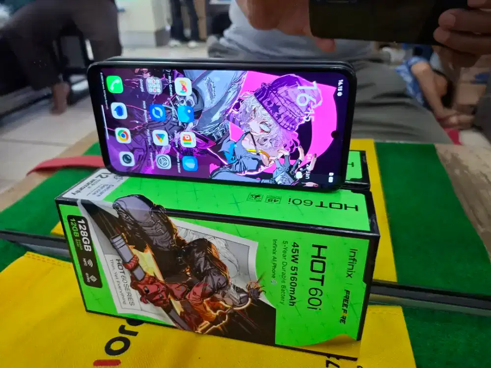 INFINIX HOT60i ram 6/128 Gb mulus sperti Baru no minus
