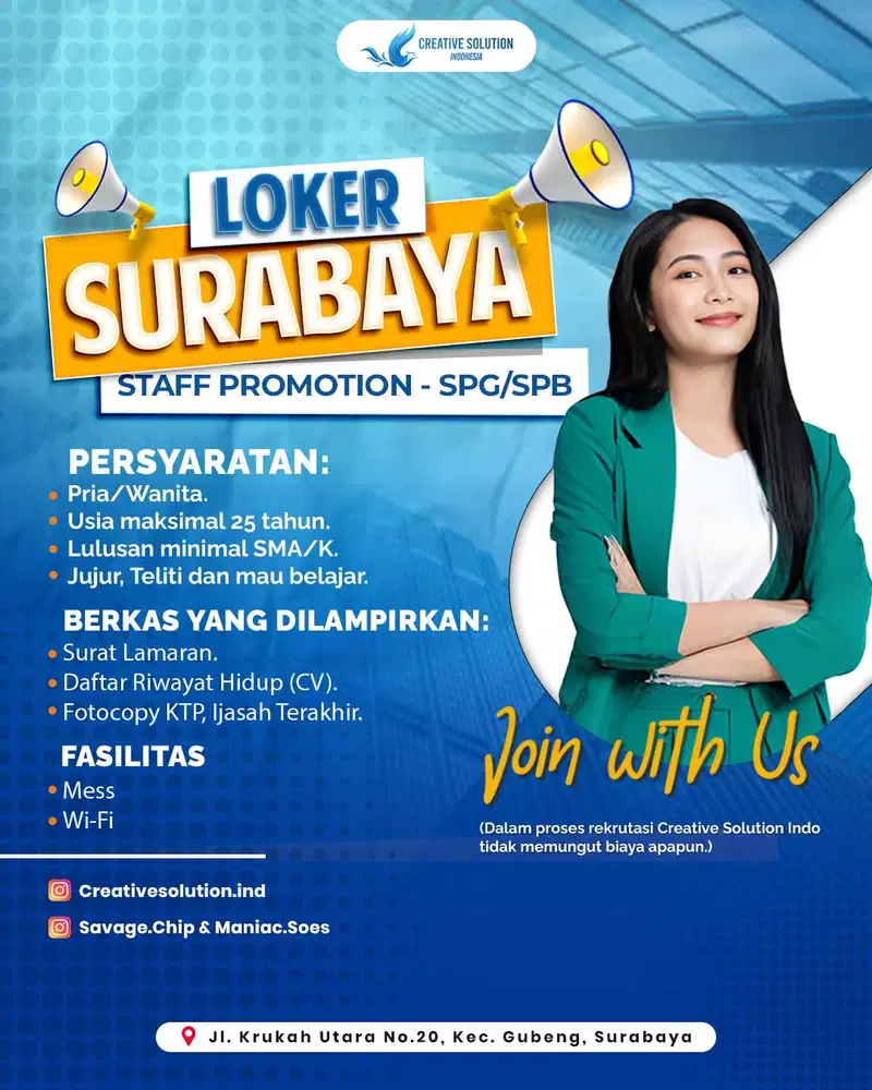 Lowongan Staff Promotion (SPG/SPB) – Hunter Team