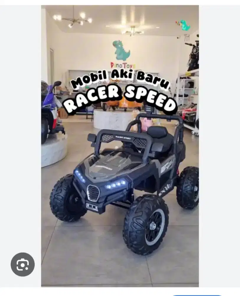 Mobil Aki Remote Jeep Raccer Ban Karet