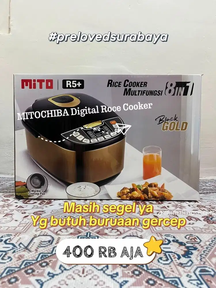 MITO Digital Rice Cooker R5+ 8in1 - Magic Com 2L