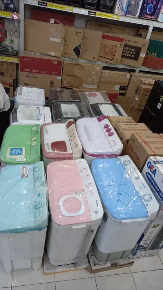 BERBAGAI TIPE MEREK MESIN CUCI PROMO BUNGA MULAI 0% FRE 1X CICILAN