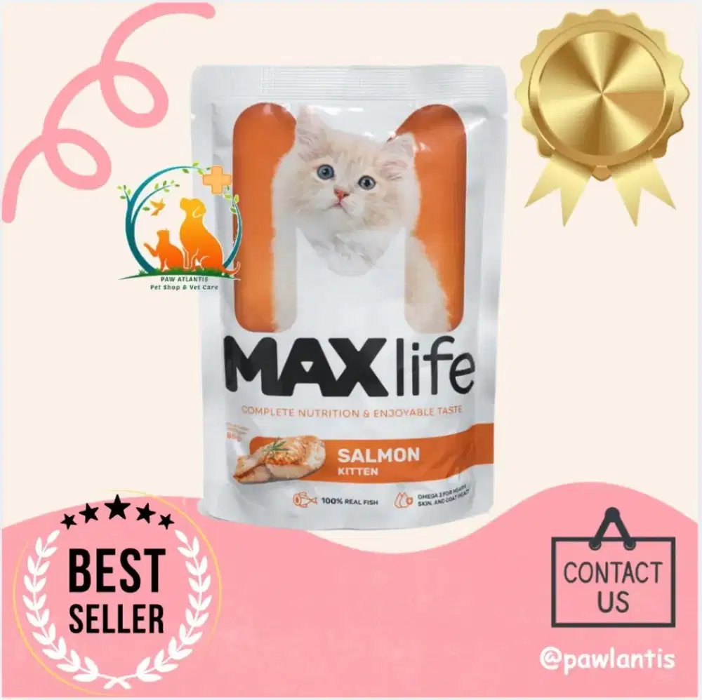 Pakan Basah MAX Life - Salmon Kitten