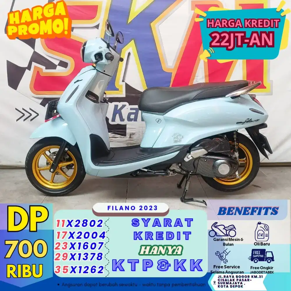 Promo grand Filano 2023 dp 700 syarat KTP KK PROSES 1HARI