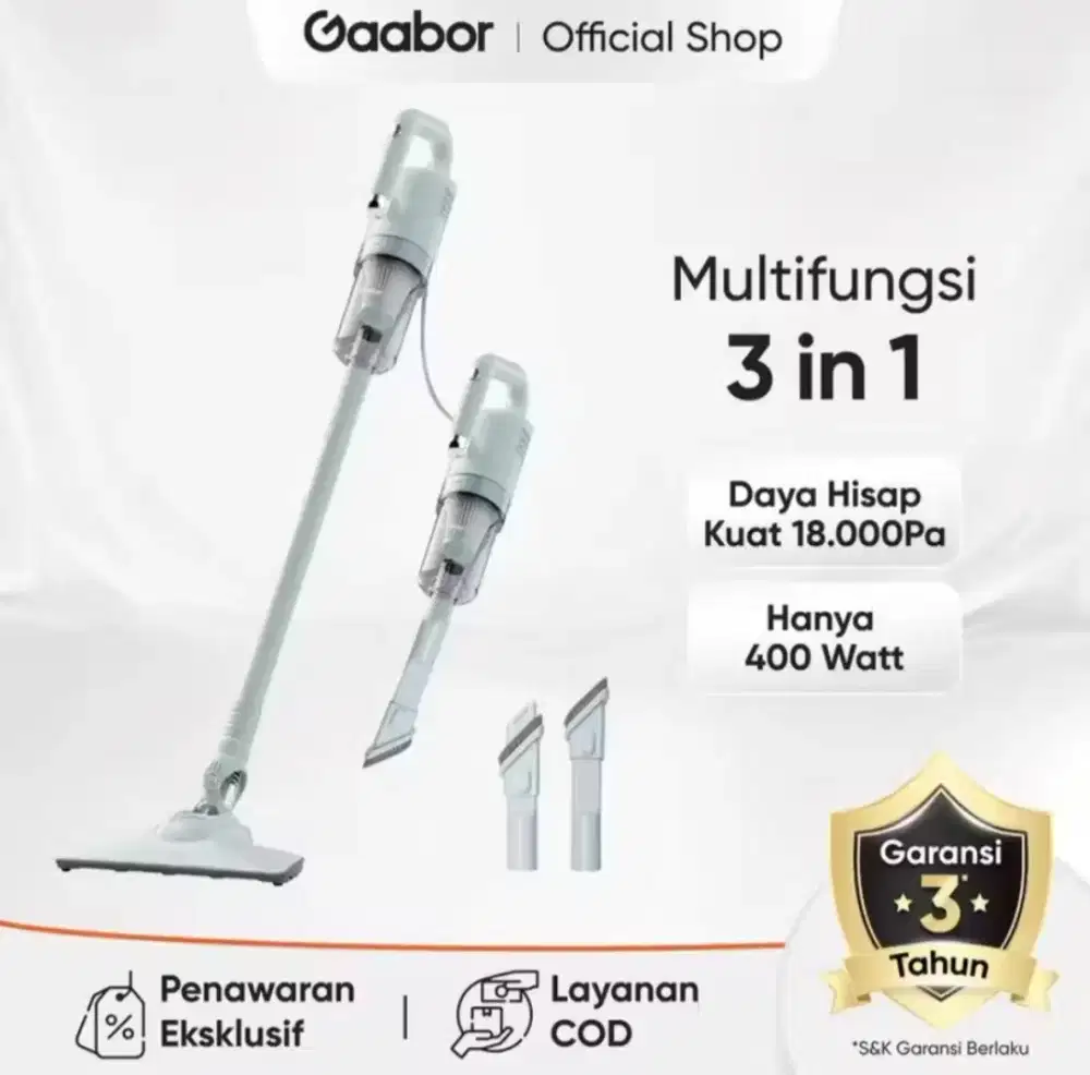 Gaabor Vacuum Cleaner Multifungsi 3in1 CW18M Low 400w Garansi 3tahun