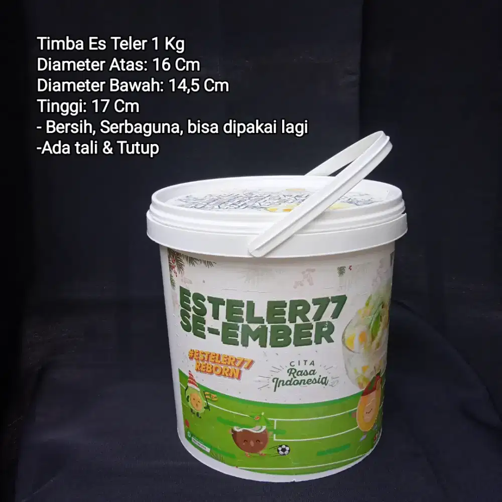 Timba Bekas Es Teler 1 Kg Serbaguna Bersih Dan Siap Pakai