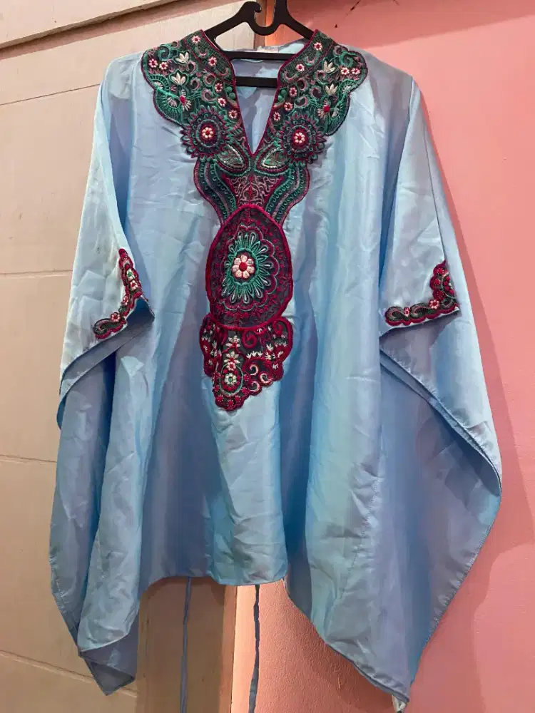 Kaftan Tunik Bordir Cantik, Baru pakai sekali