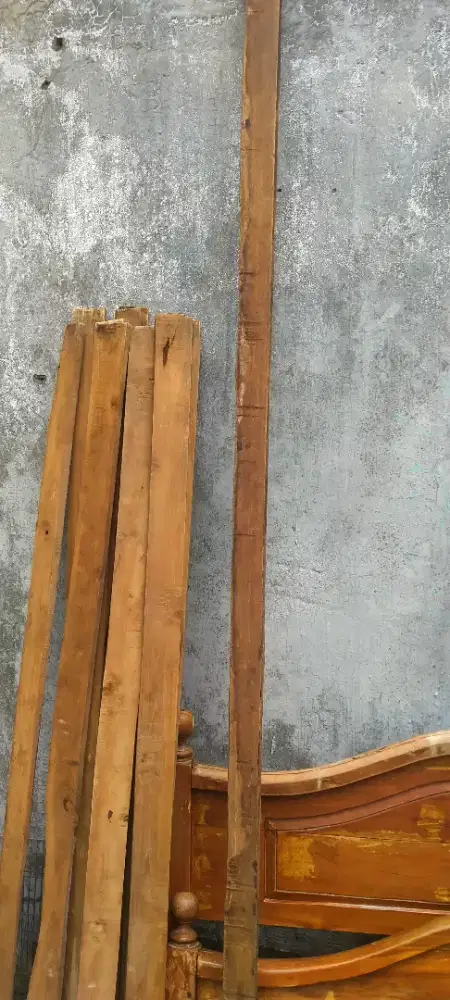 jual tempat tidur jati bekas murah