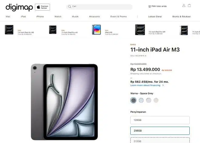 IPAD AIR 11 inch M3 + keyboard JUAL MURAH MASIH BARU 12JT