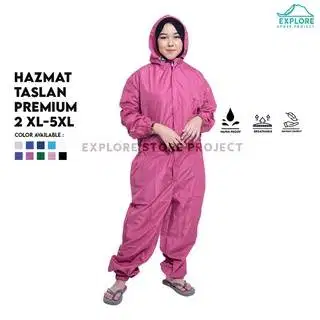 APD HAZMAT SUIT TASLAN SIZE JUMBO 2XL-5XL ( WATERPROOF)