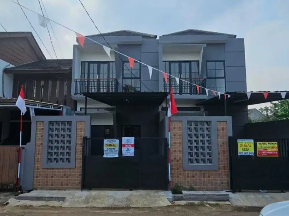 Dijual atau disewakan rumah 2 lantai brand new di Bumi Puspitek Asri tengah BSD City