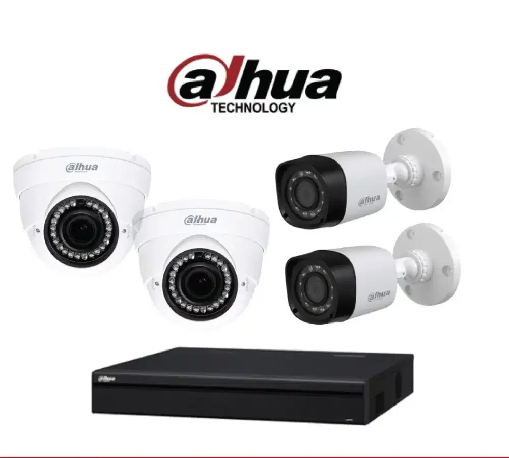 PAKET PEMASANGAN CCTV 4 CHANNEL DAHUA