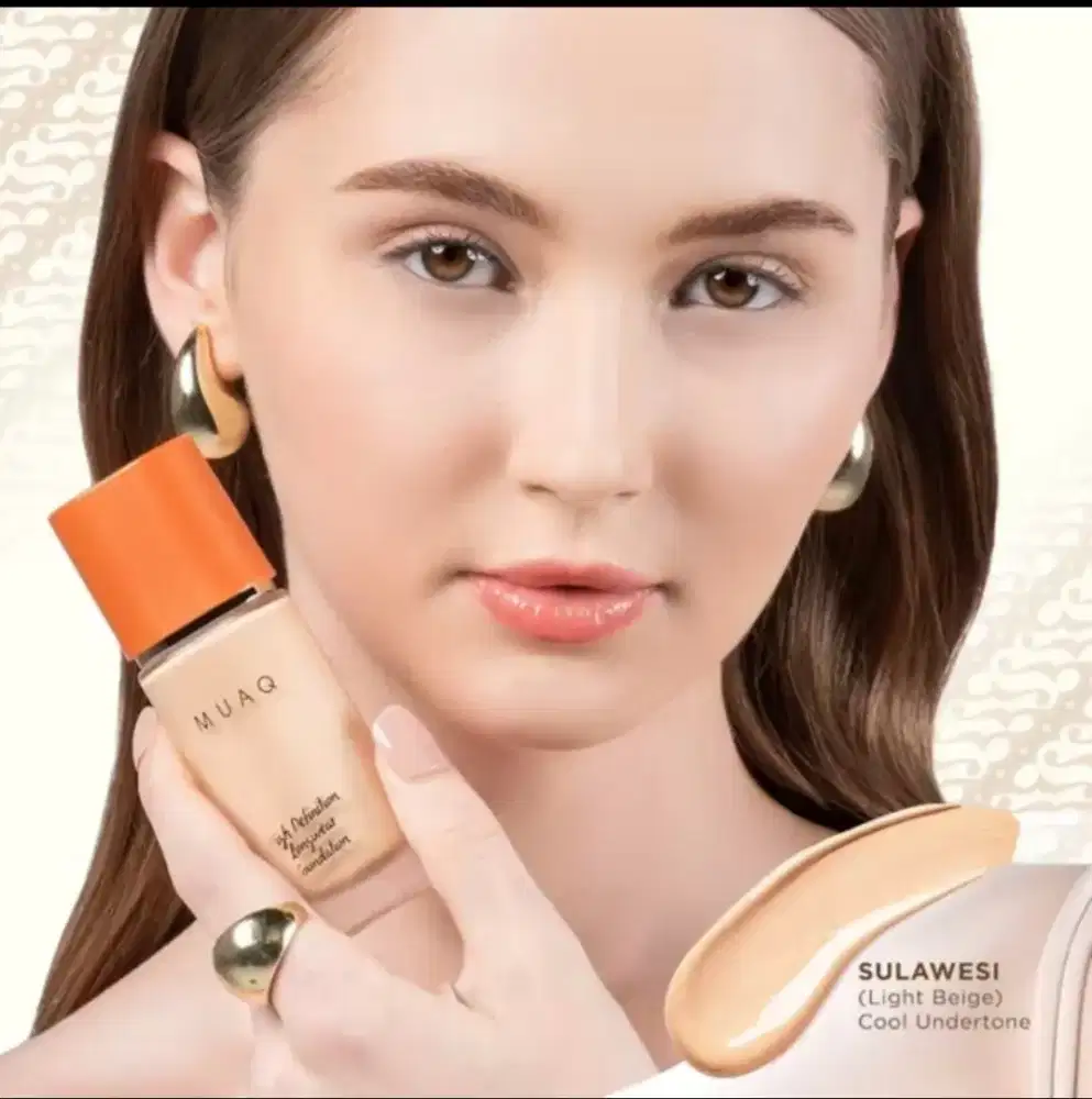 Foundation MuaQ Long Wear Sulawesi 2027 Baru No Puff