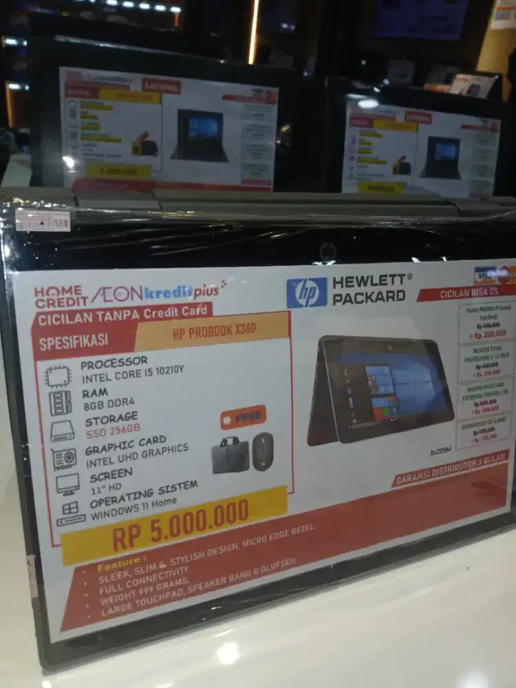 Promo cicilan Laptop Hp probook bunga 0% free 2x cicilan