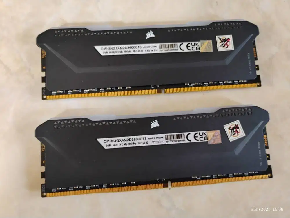 CORSAIR VENGEANCE RGB DDR4 2x32GB (64GB) 3600MHz