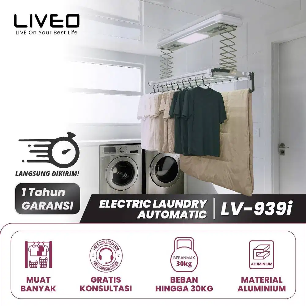 LIVEO Jemuran Elektrik LV-939i