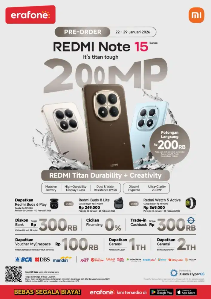 PO REDMI NOTE 15 SERIES
