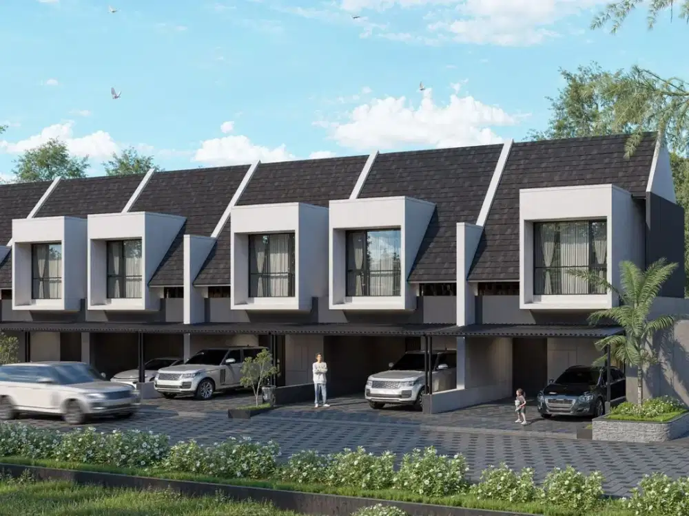 Rumah modern 2 lantai,free furnished lokasi dekat al azhar yogjakarta