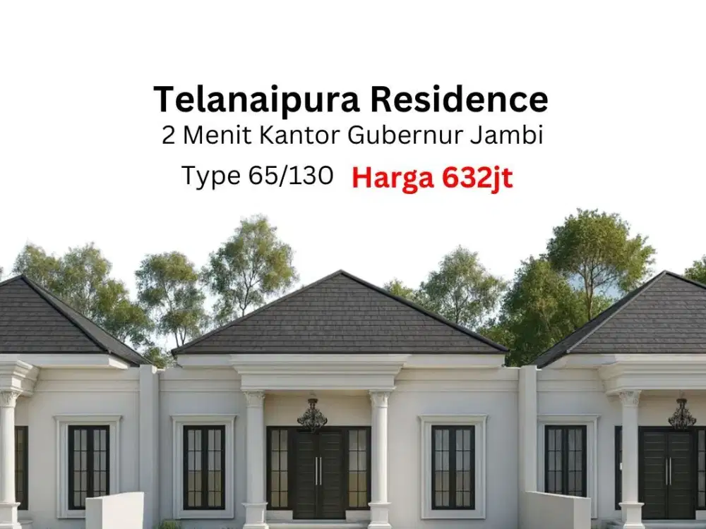 Rumah Komersil Telanai Kota Jambi Type 65/130