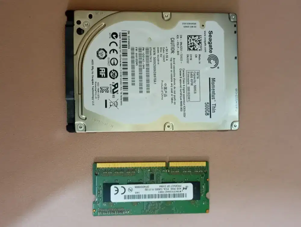 Hardisk Laptop Slim Sigate+Ram