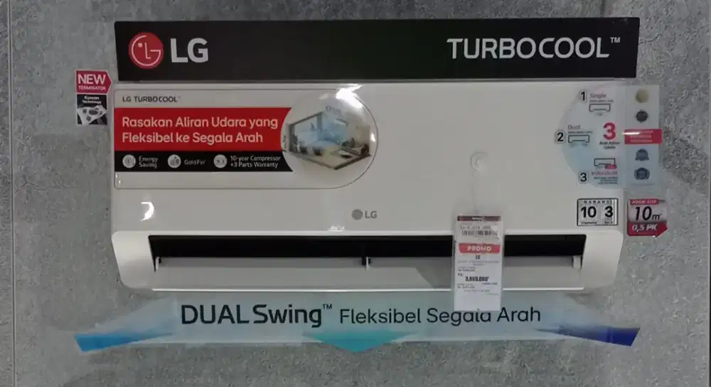 LG SPLIT AC STD 0.5PK K05NSA PIPA + BRACKET