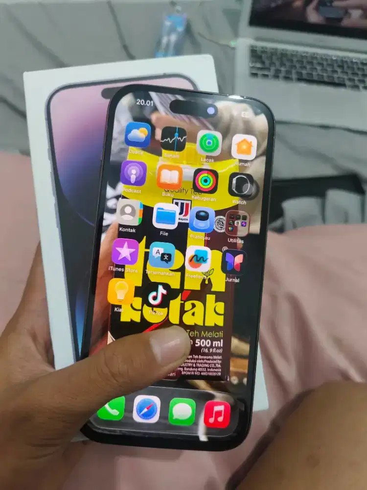 Jual bu iphone 14 pro inter 256gb no min