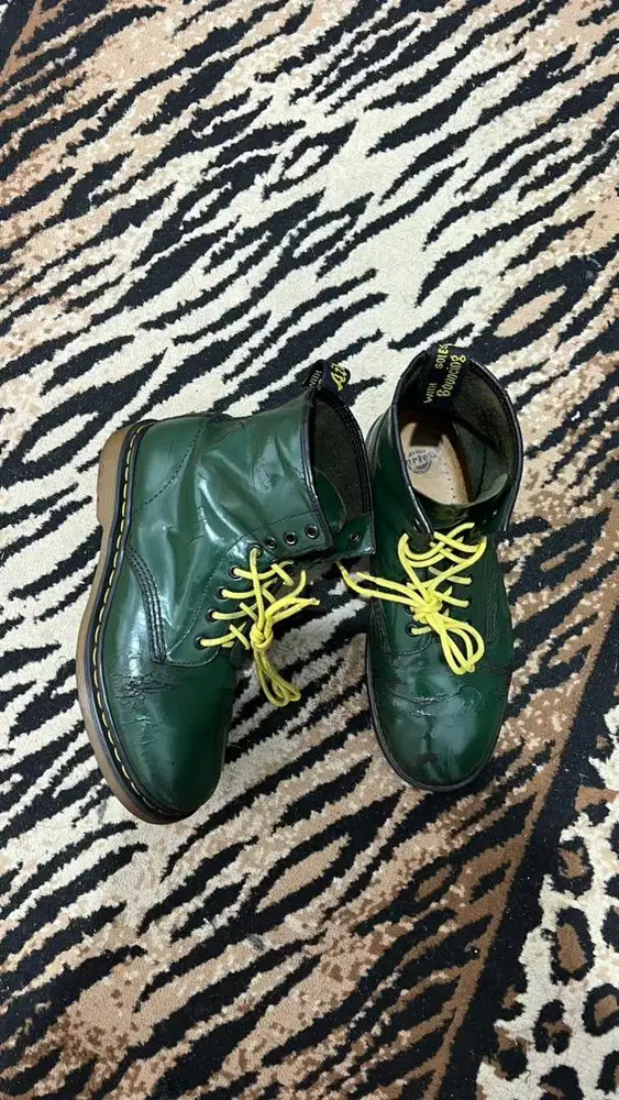 Dr martens 1460 green smooth